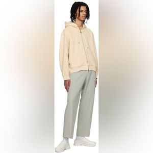 Solid Homme White Leather Mules New